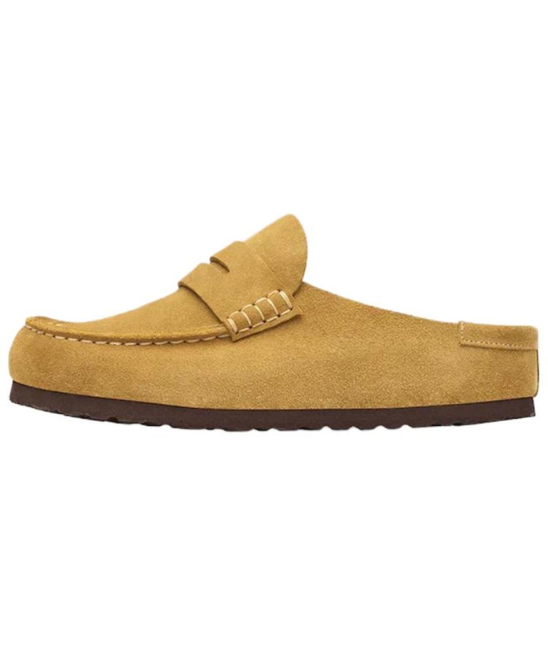 BIRKENSTOCK Коричневые замшевые сабо, фото 2