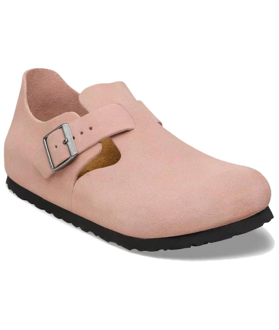 BIRKENSTOCK Розовые замшевые сабо, фото 2