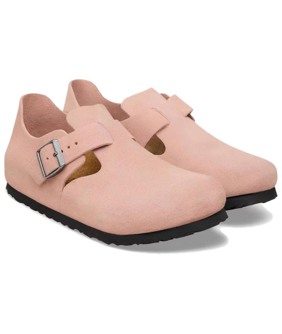 BIRKENSTOCK Розовые замшевые сабо, фото 3