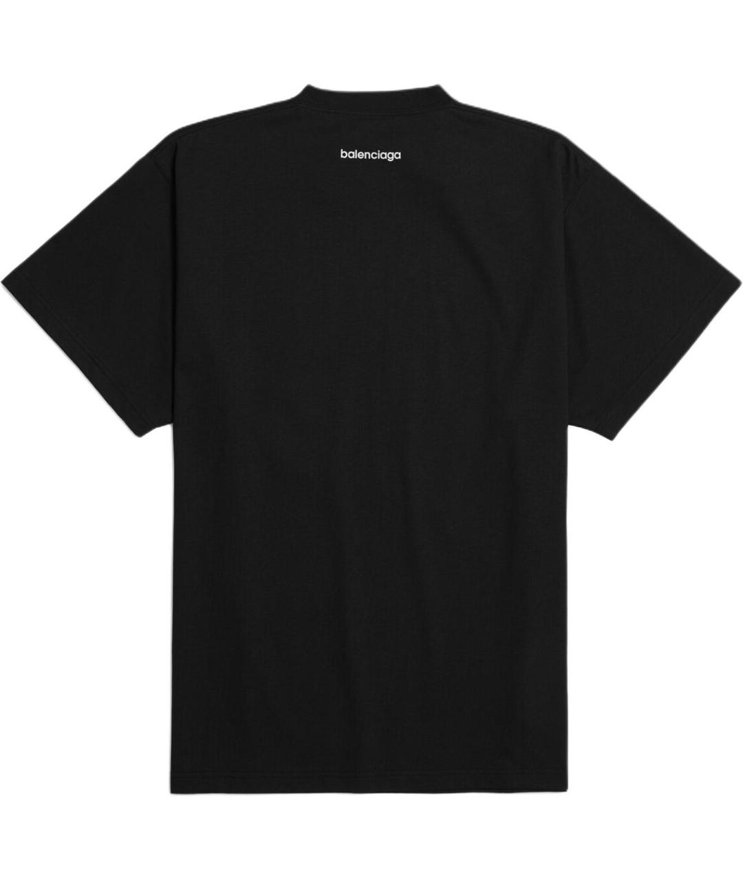 BALENCIAGA Черная футболка, фото 2