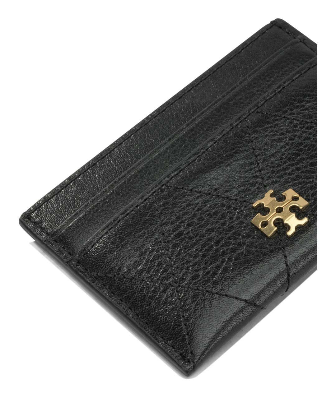 TORY BURCH Черный кожаный кардхолдер, фото 4