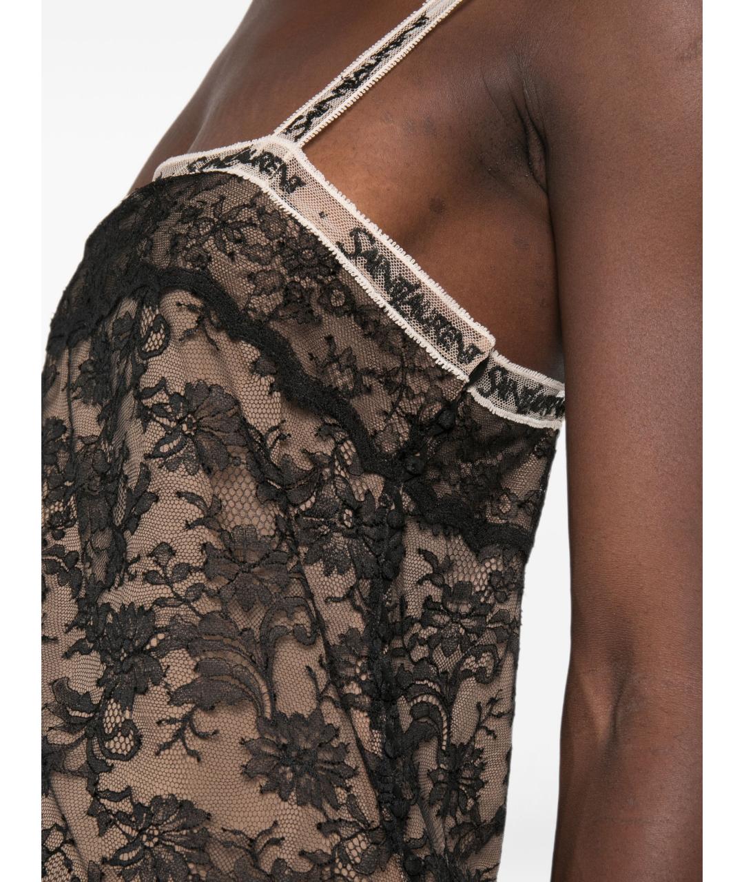 SAINT LAURENT Мульти шелковое коктейльное платье, фото 2