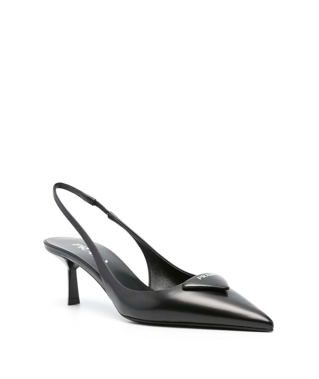 PRADA Черные кожаные туфли, фото 3