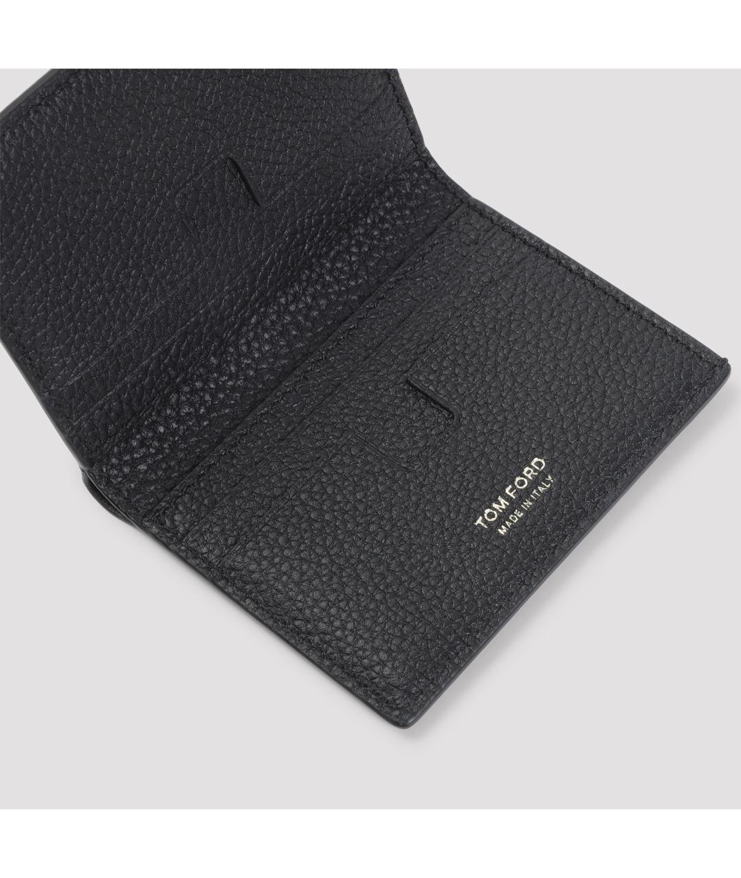 TOM FORD Черный кожаный кошелек, фото 4