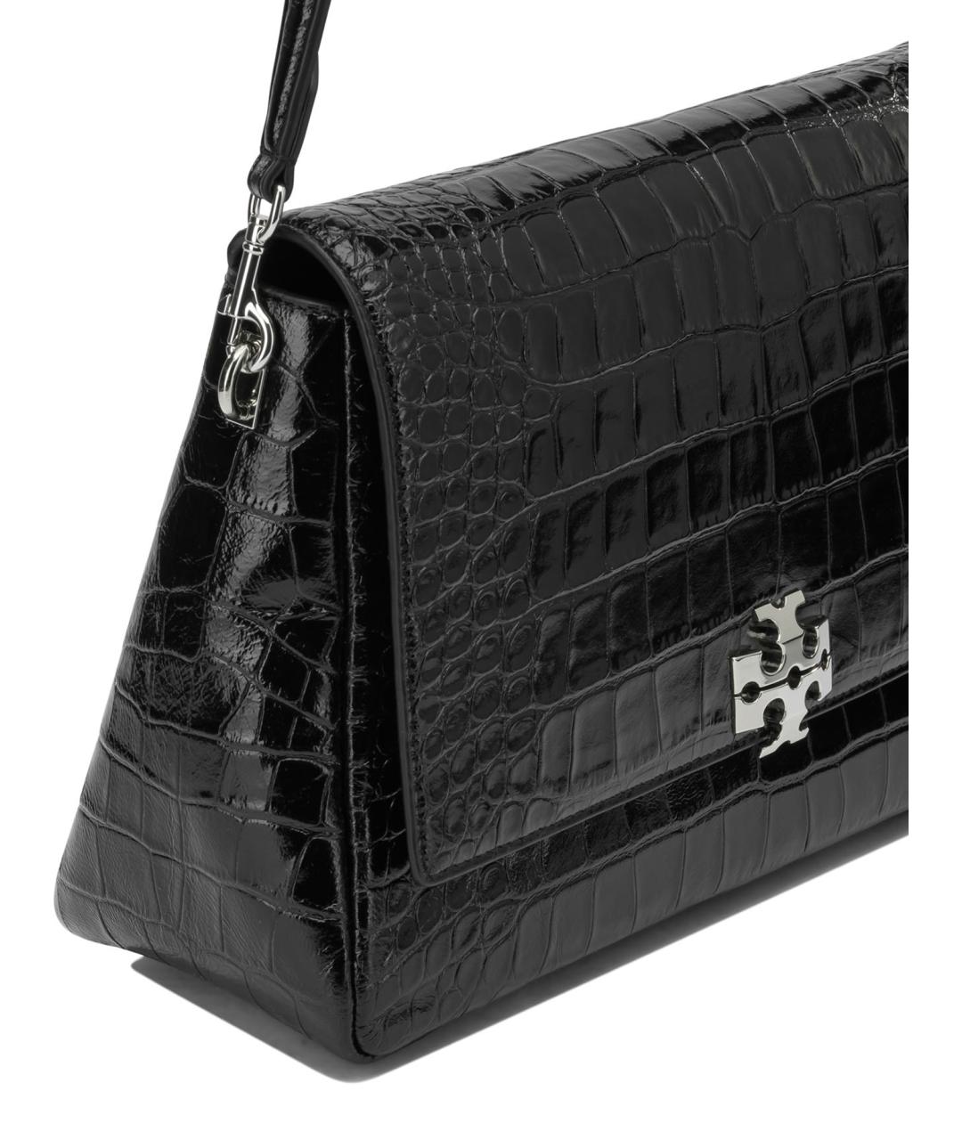 TORY BURCH Черная кожаная сумка через плечо, фото 4