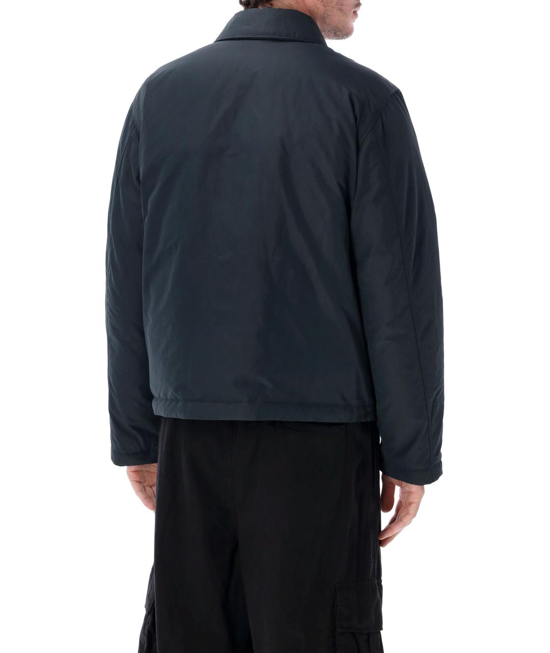 STONE ISLAND Темно-синяя полиэстеровая куртка, фото 2
