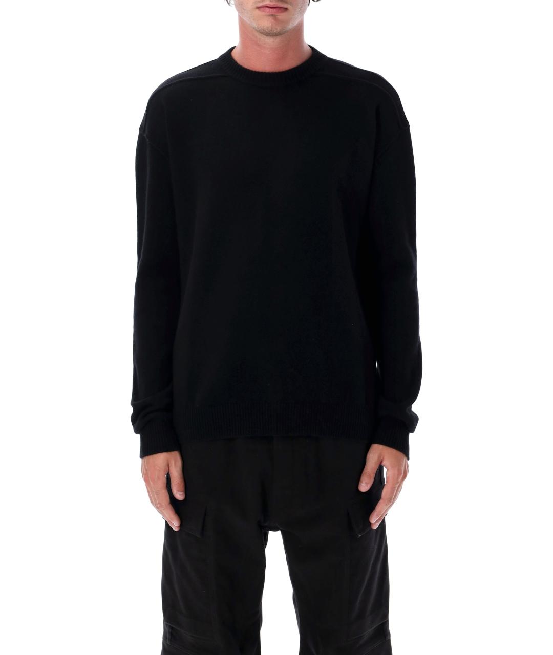 RICK OWENS Черный кашемировый джемпер / свитер, фото 1
