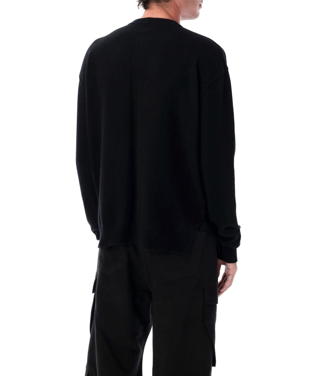 RICK OWENS Черный кашемировый джемпер / свитер, фото 2