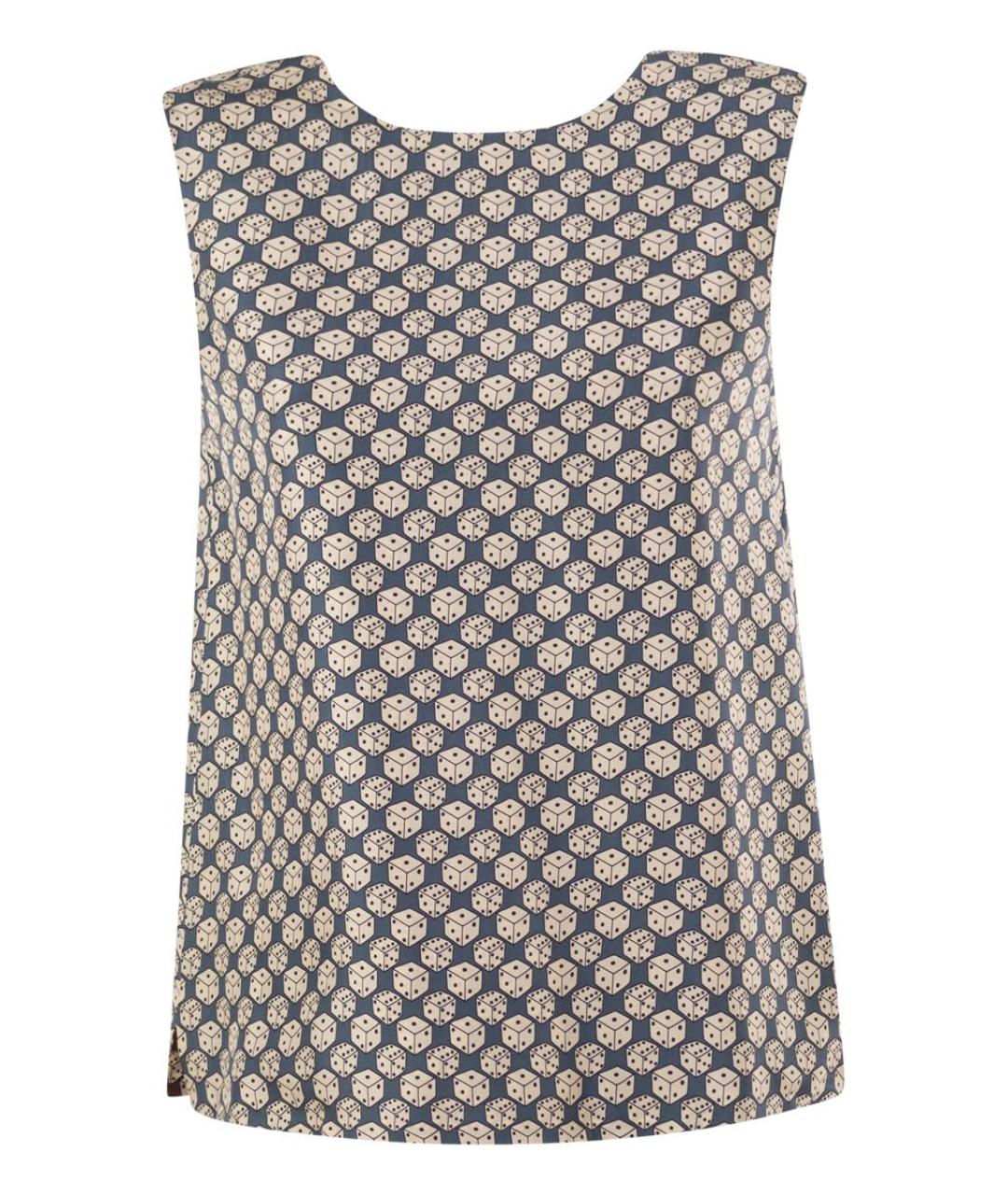 'S MAX MARA Мульти шелковая майка, фото 1