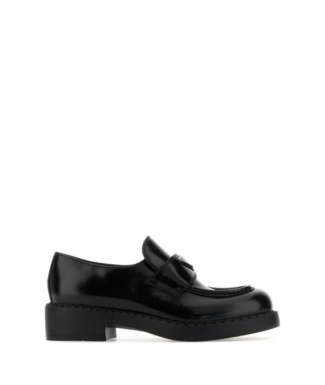 PRADA Черные кожаные лоферы, фото 1