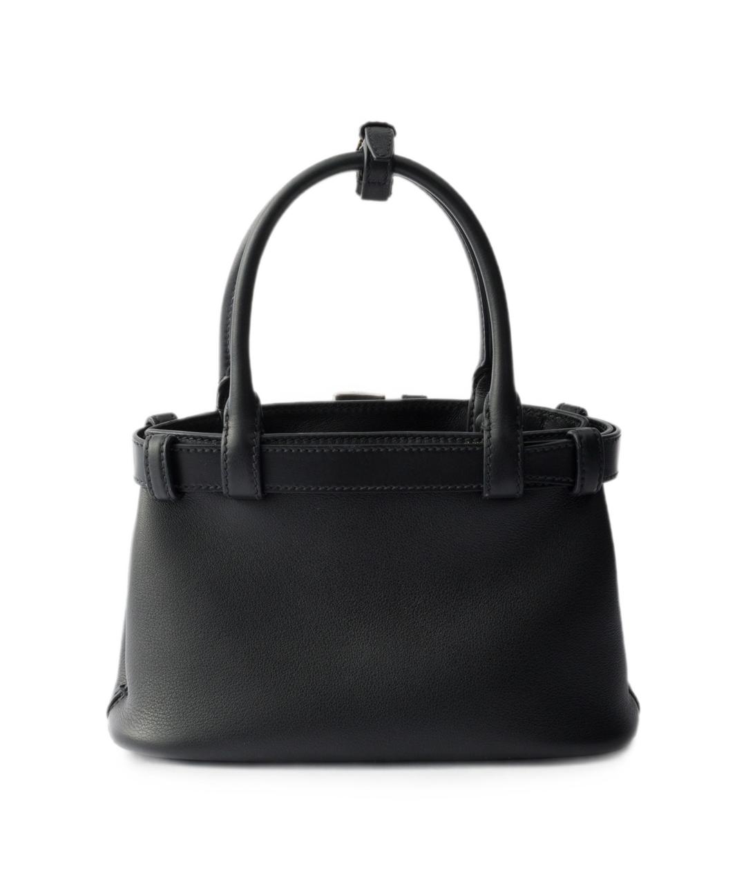 PRADA Черная кожаная сумка тоут, фото 2