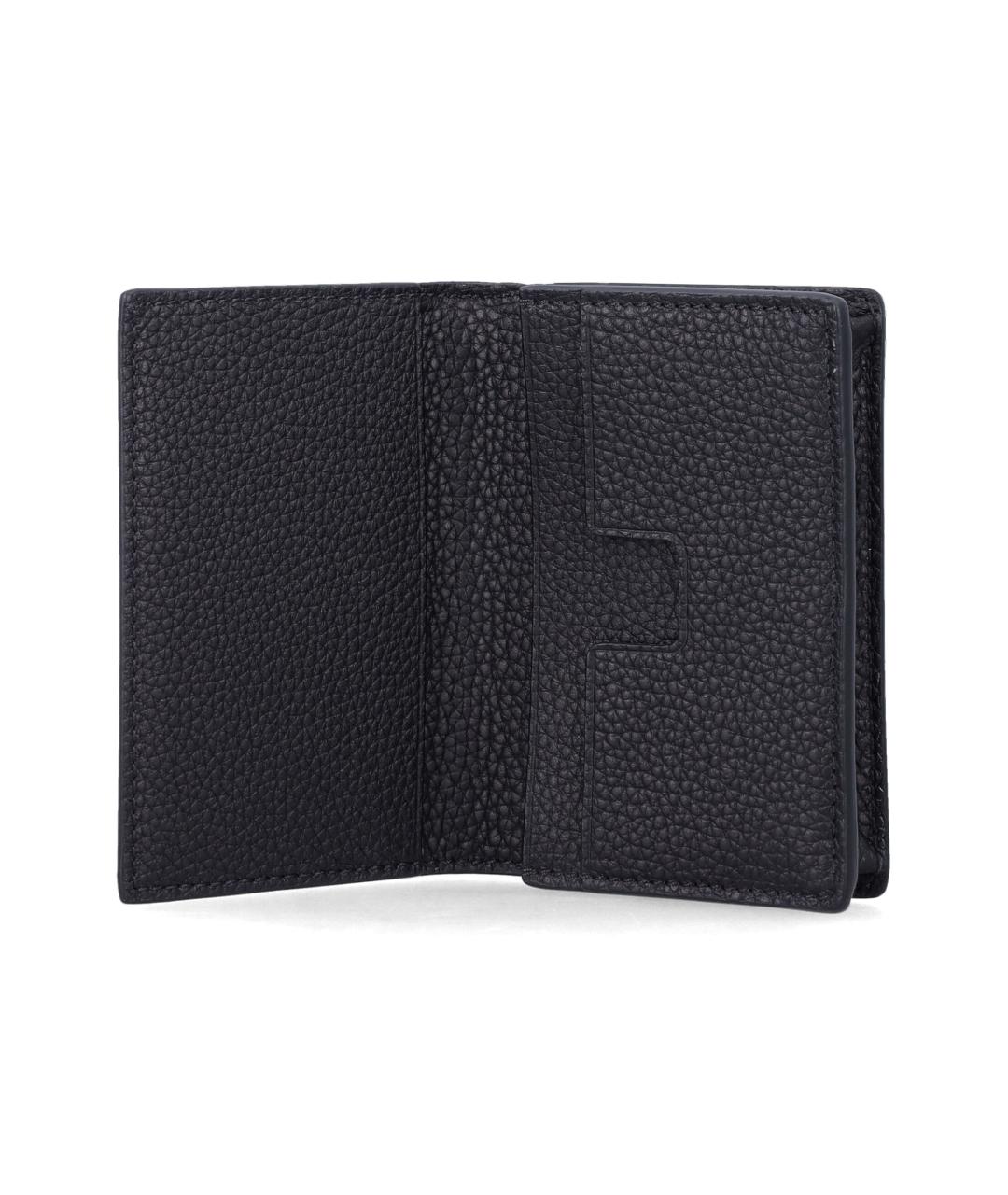 TOM FORD Черный кожаный кошелек, фото 3