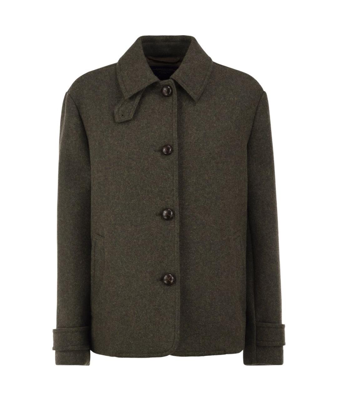 WEEKEND MAX MARA Зеленая шерстяная куртка, фото 1