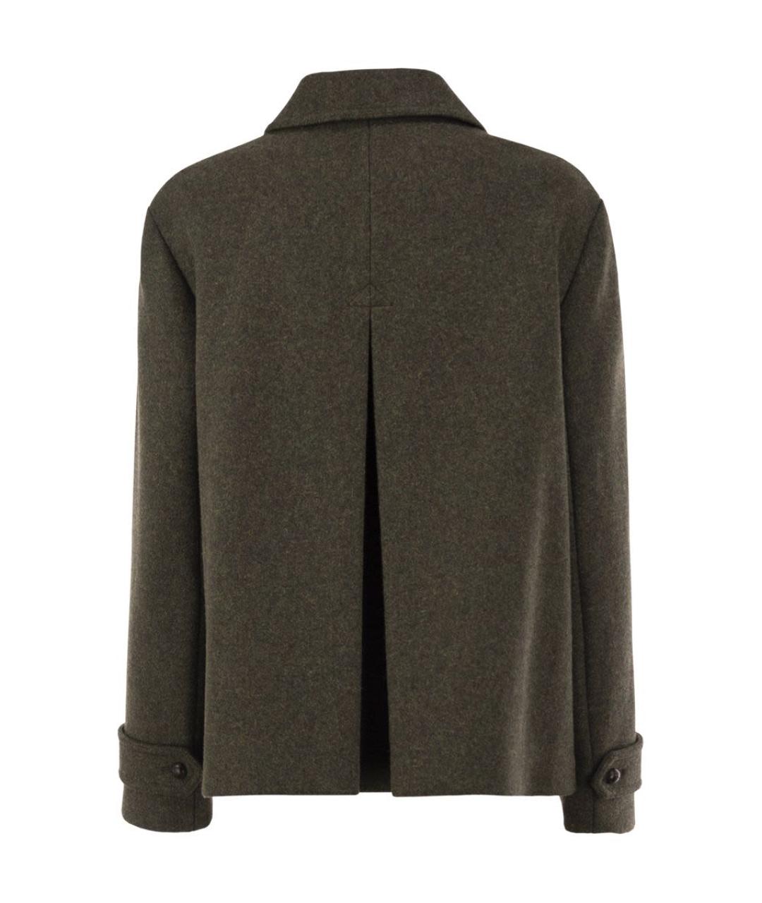WEEKEND MAX MARA Зеленая шерстяная куртка, фото 2
