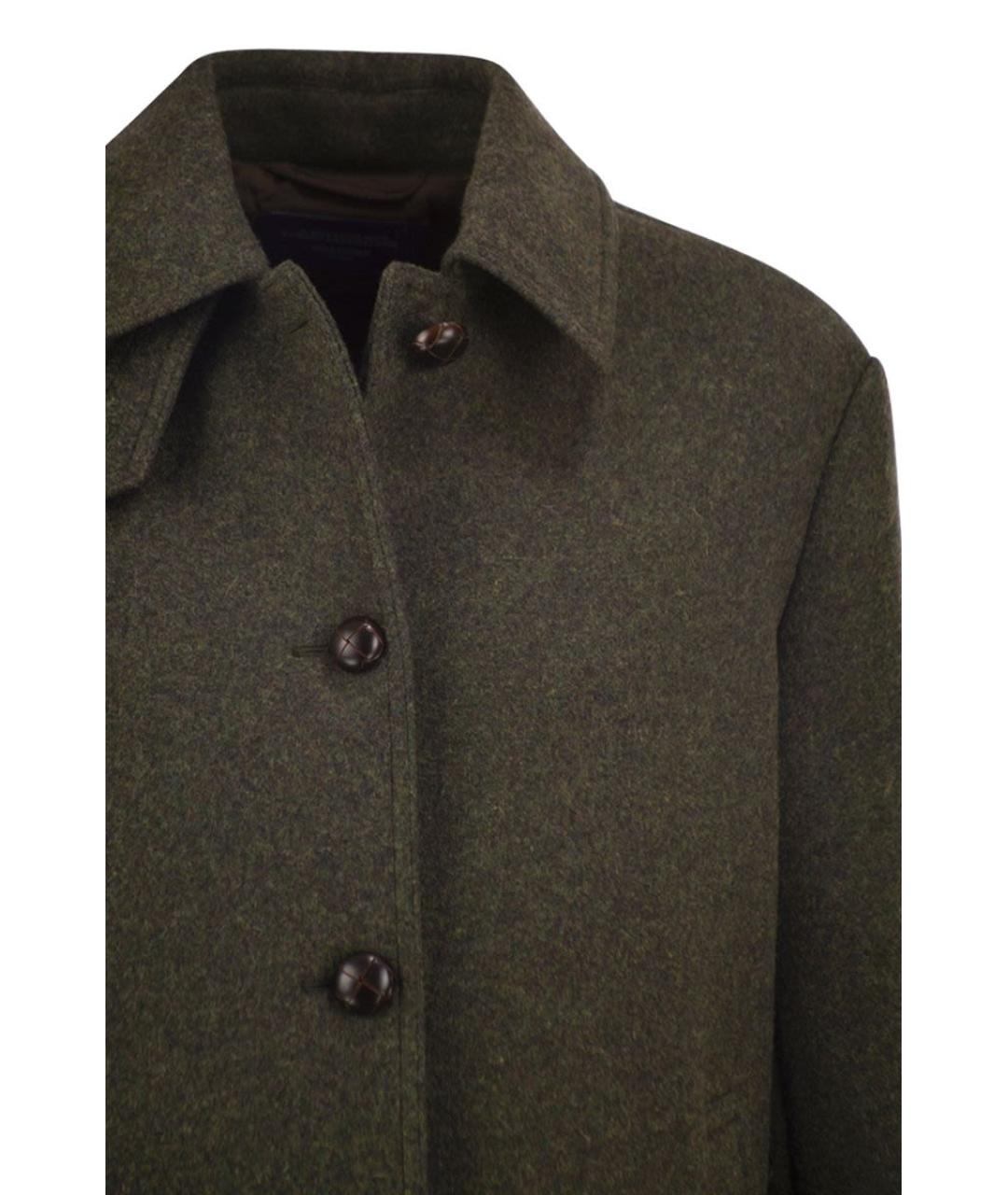 WEEKEND MAX MARA Зеленая шерстяная куртка, фото 4