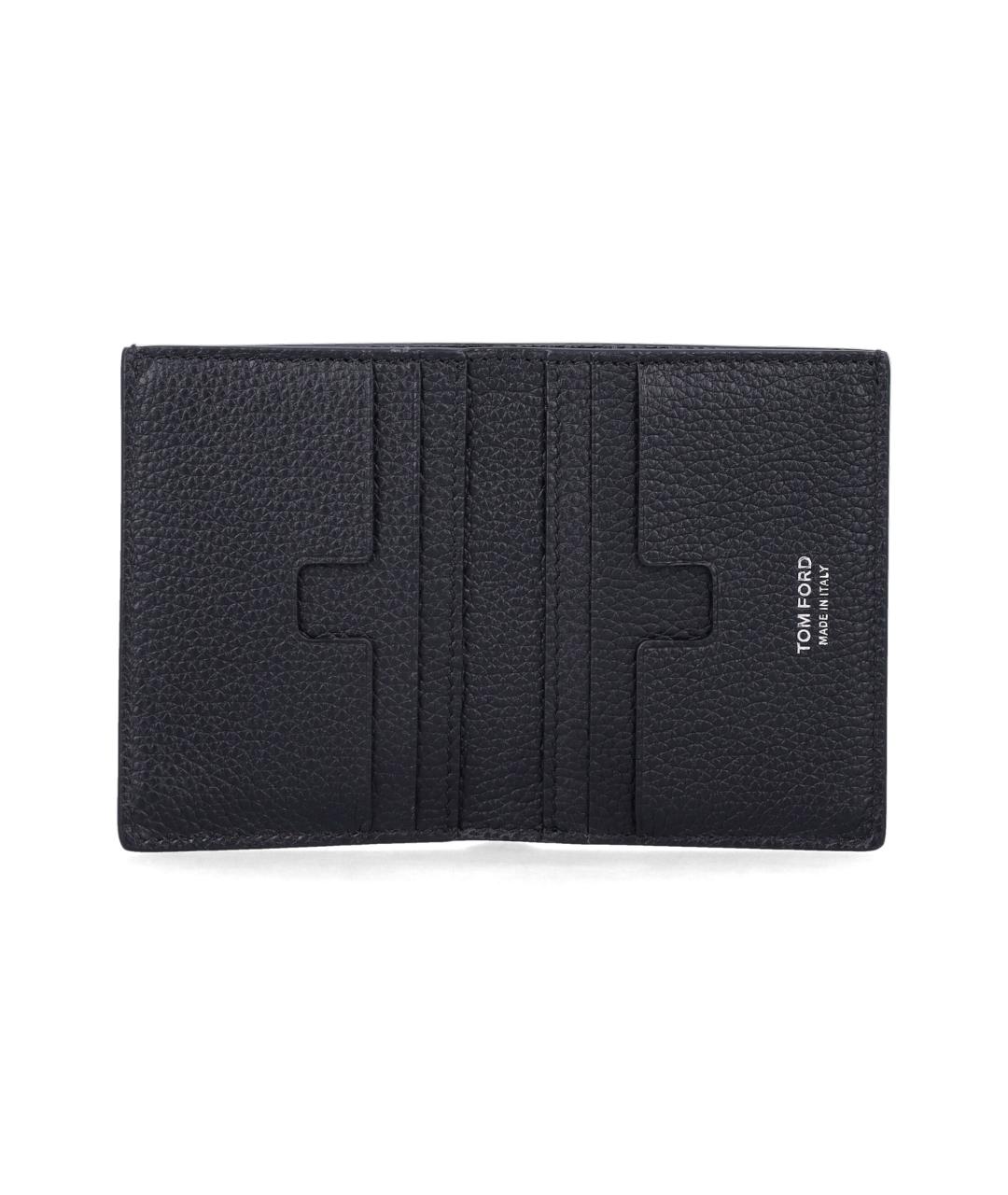 TOM FORD Черный кожаный кошелек, фото 3
