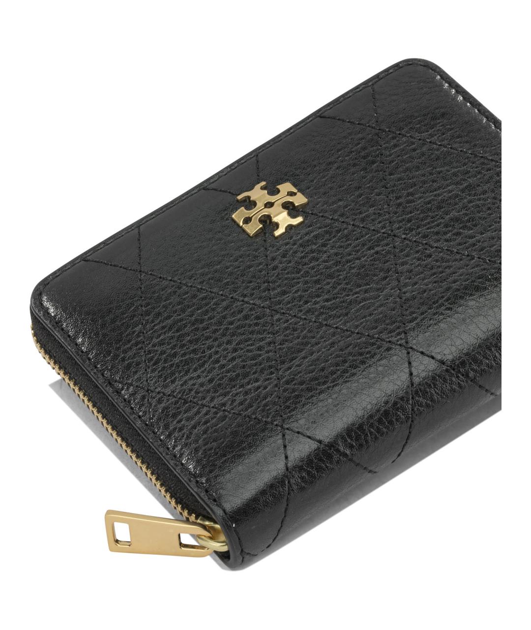 TORY BURCH Черный кожаный кошелек, фото 4