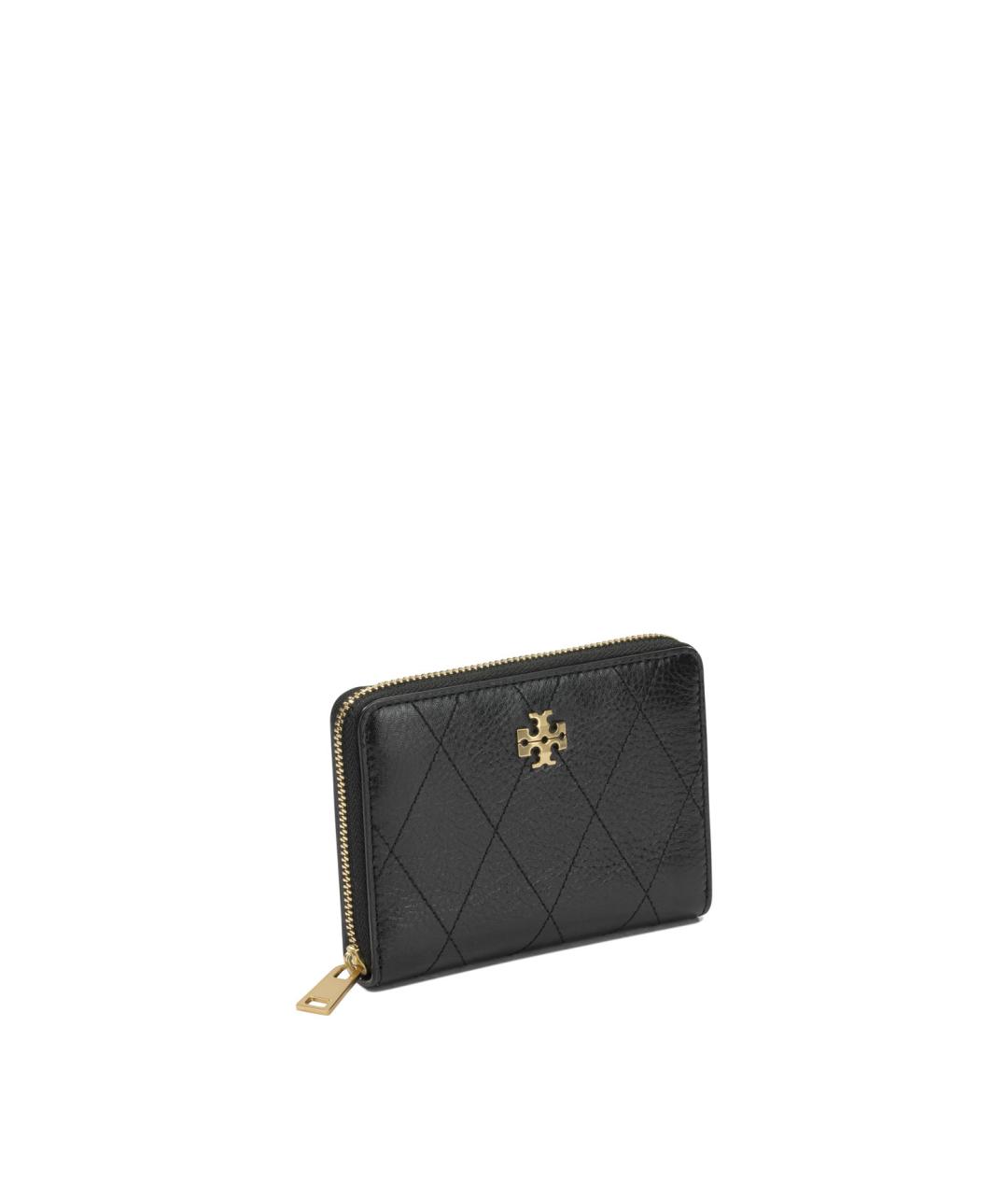 TORY BURCH Черный кожаный кошелек, фото 2