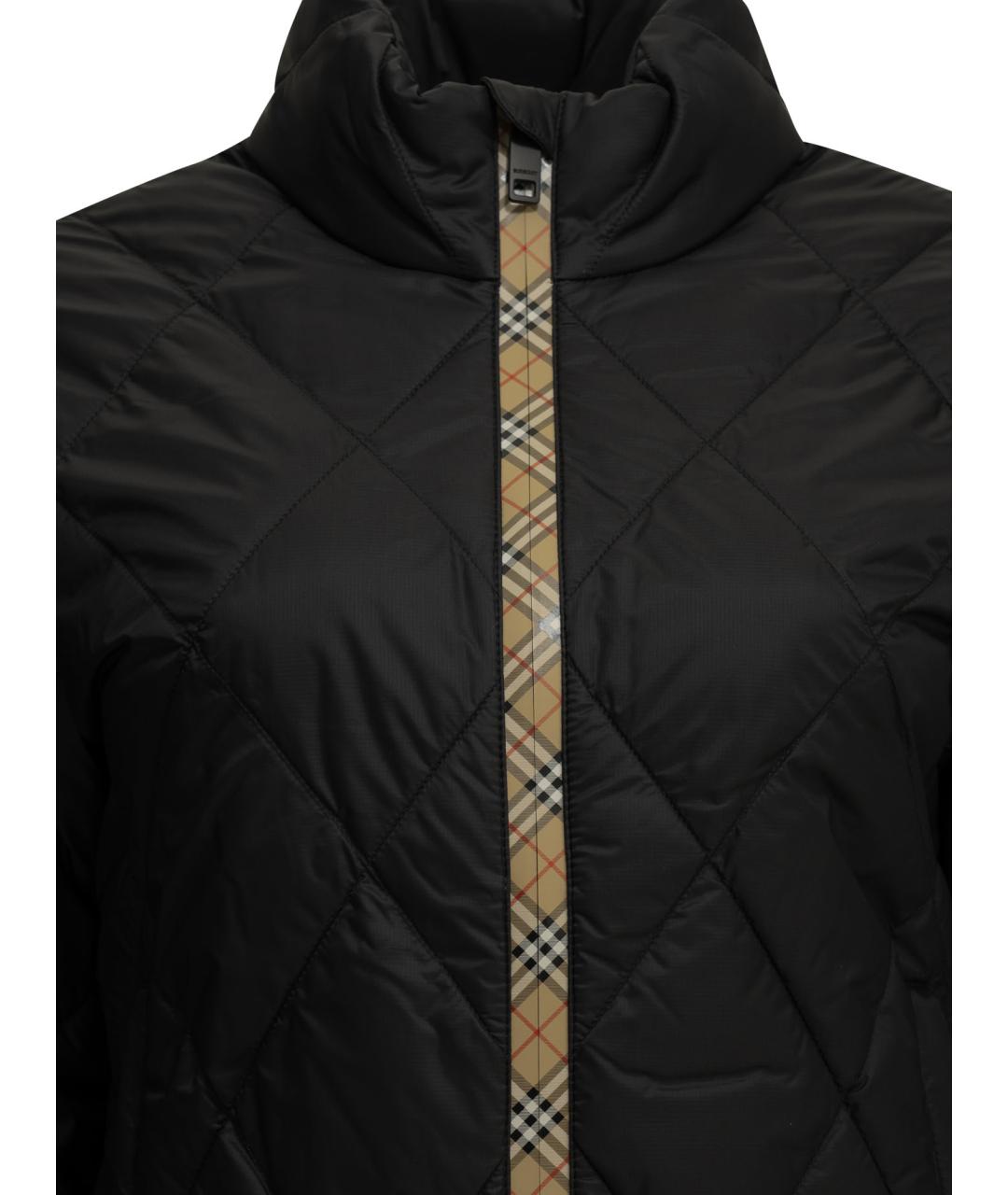BURBERRY Черная полиамидовая куртка, фото 3