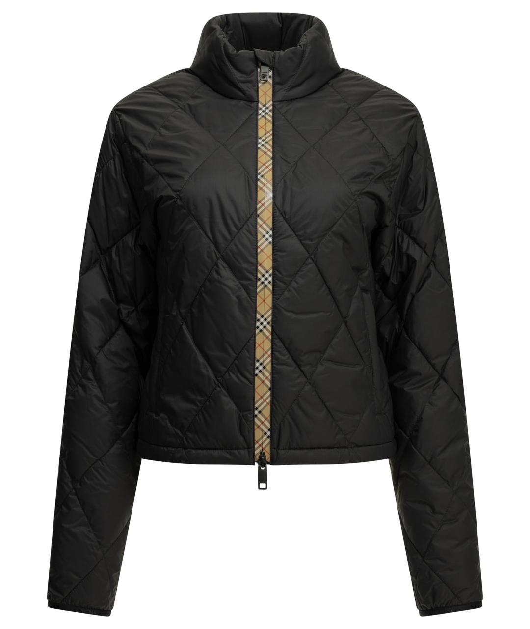 BURBERRY Черная полиамидовая куртка, фото 1