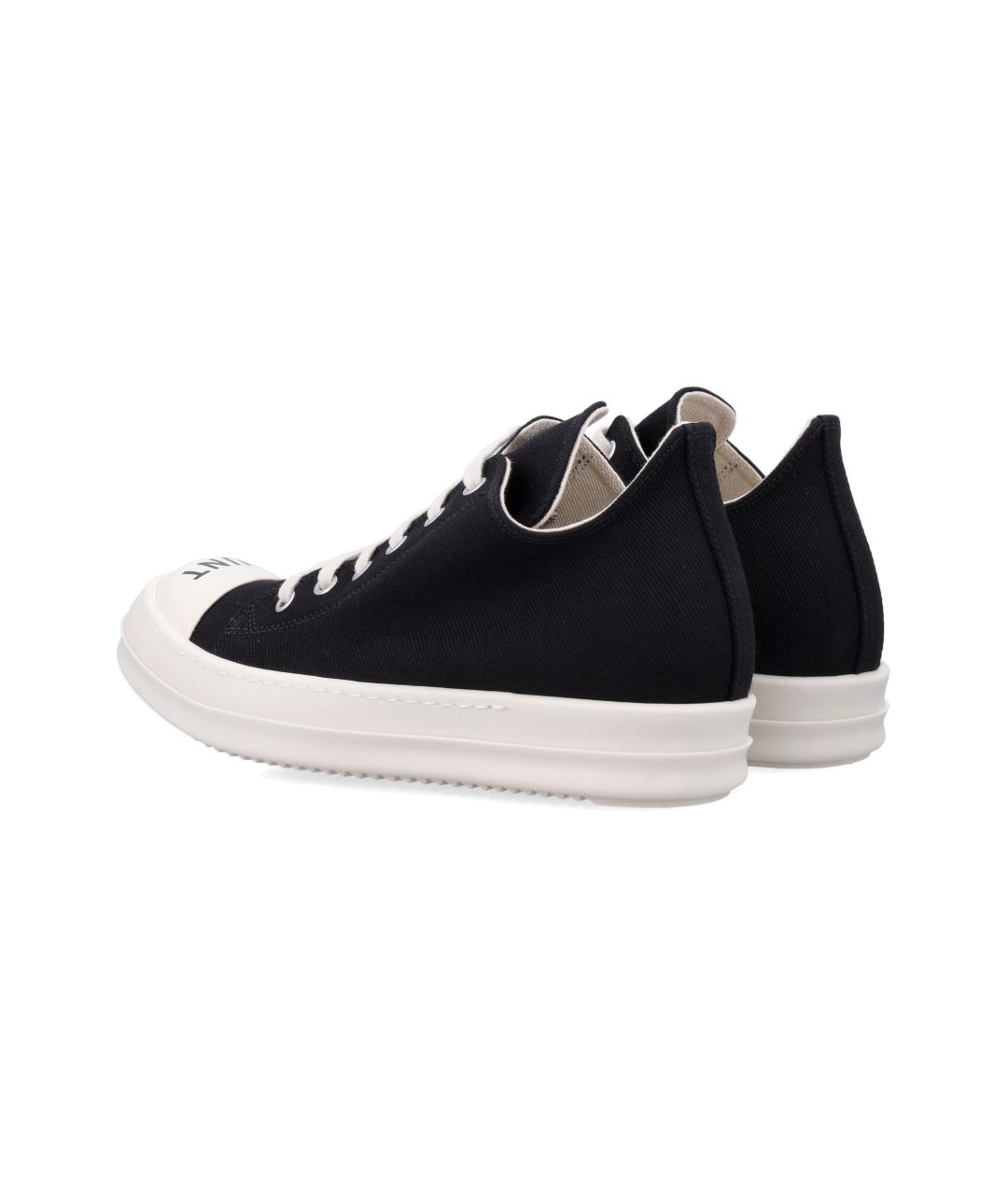 RICK OWENS Черные кожаные кеды, фото 4