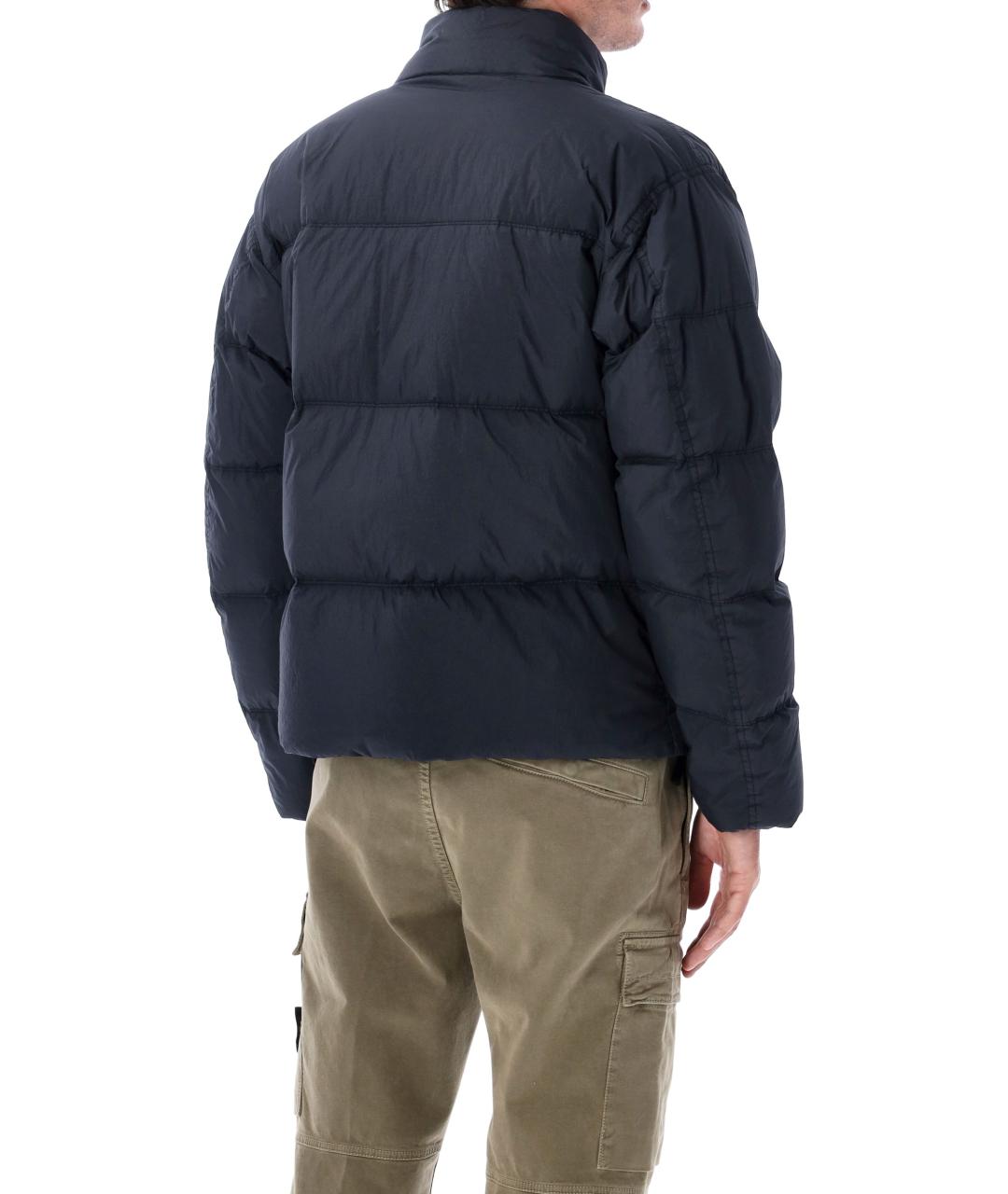 STONE ISLAND Темно-синяя полиамидовая куртка, фото 2