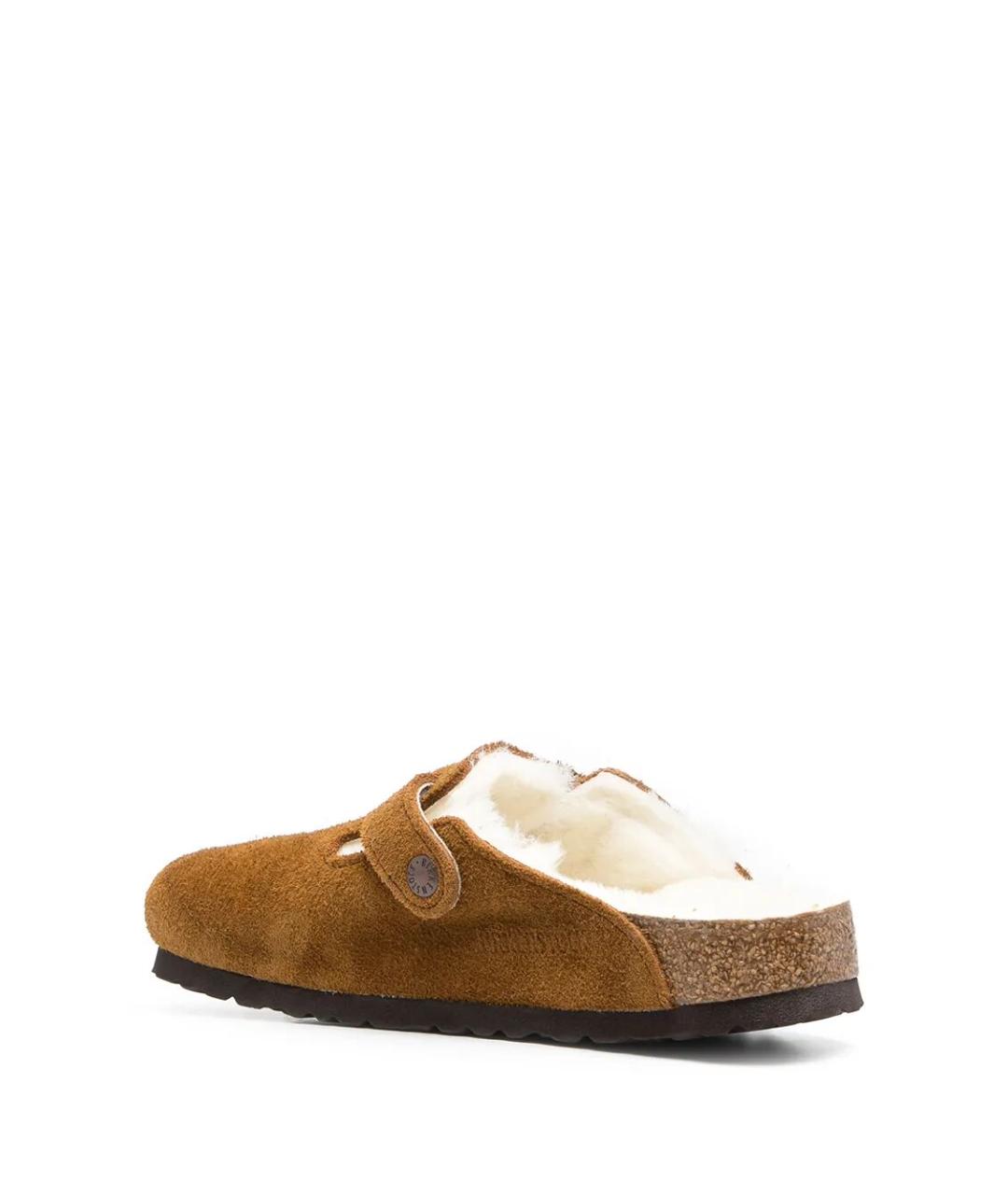 BIRKENSTOCK Коричневые кожаные сандалии, фото 3