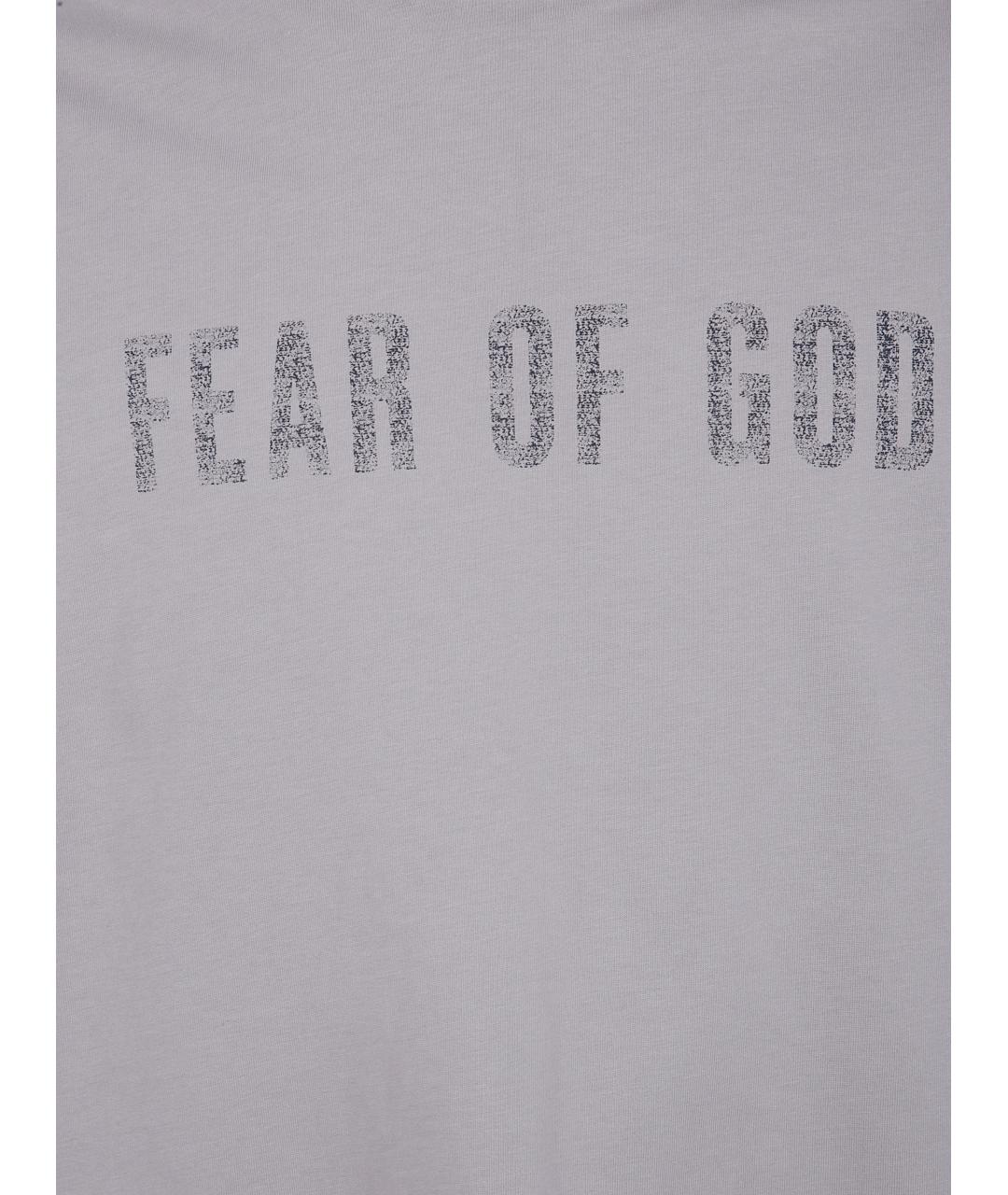 FEAR OF GOD ESSENTIALS Серая хлопковая футболка, фото 3