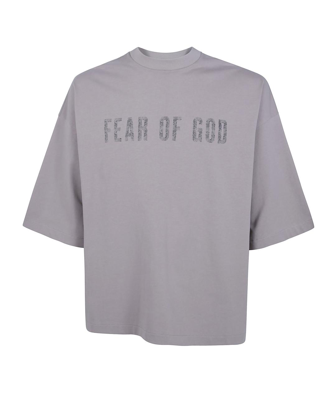 FEAR OF GOD ESSENTIALS Серая хлопковая футболка, фото 1
