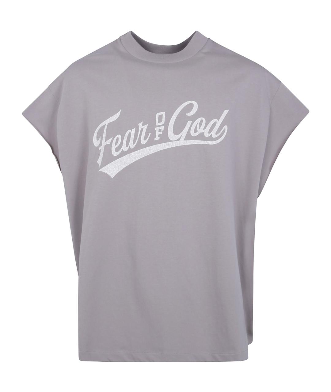 FEAR OF GOD ESSENTIALS Серая хлопковая футболка, фото 1