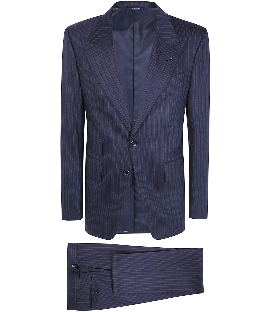 TOM FORD Синий классический костюм, фото 1
