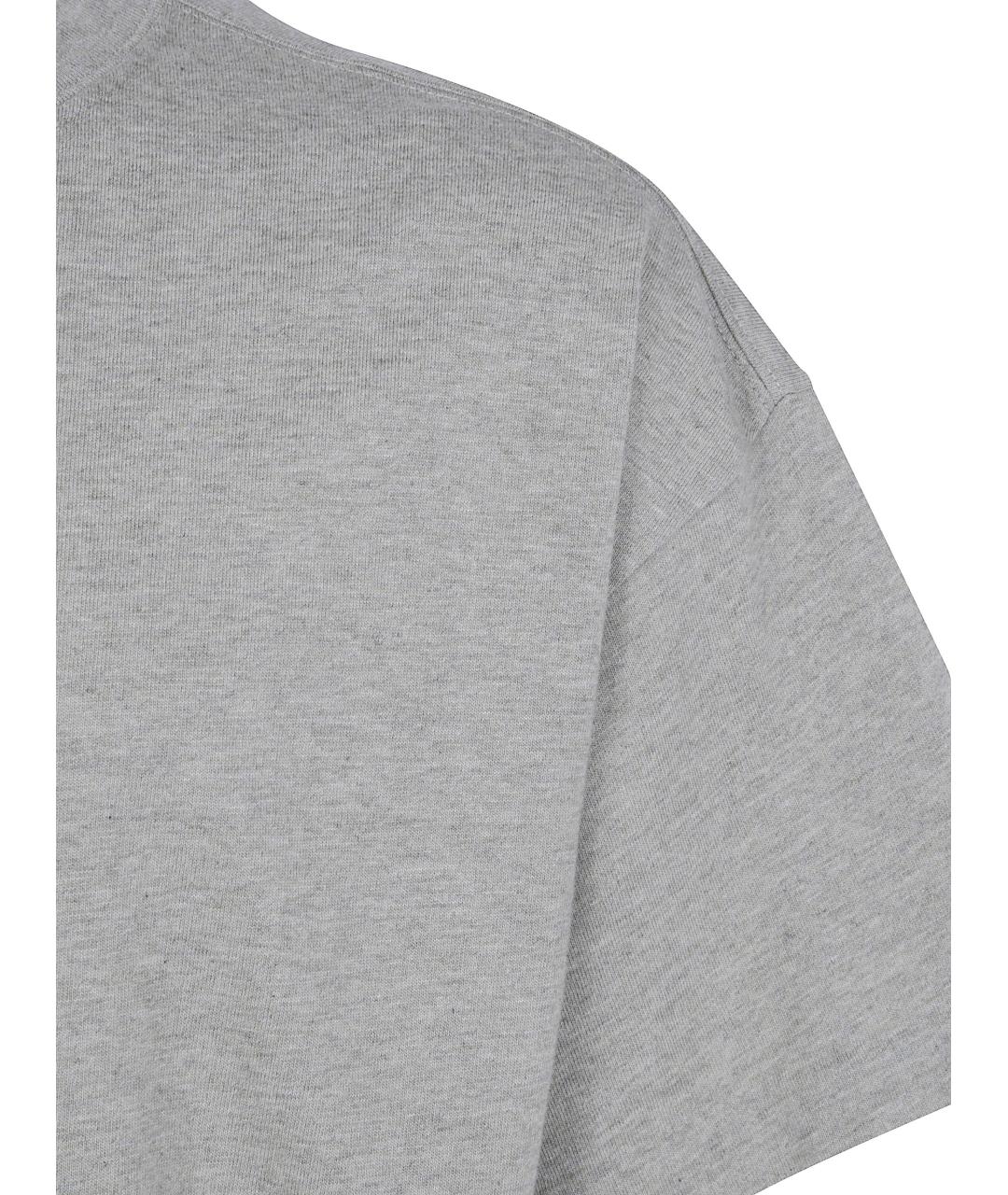 FEAR OF GOD ESSENTIALS Серая хлопковая футболка, фото 3