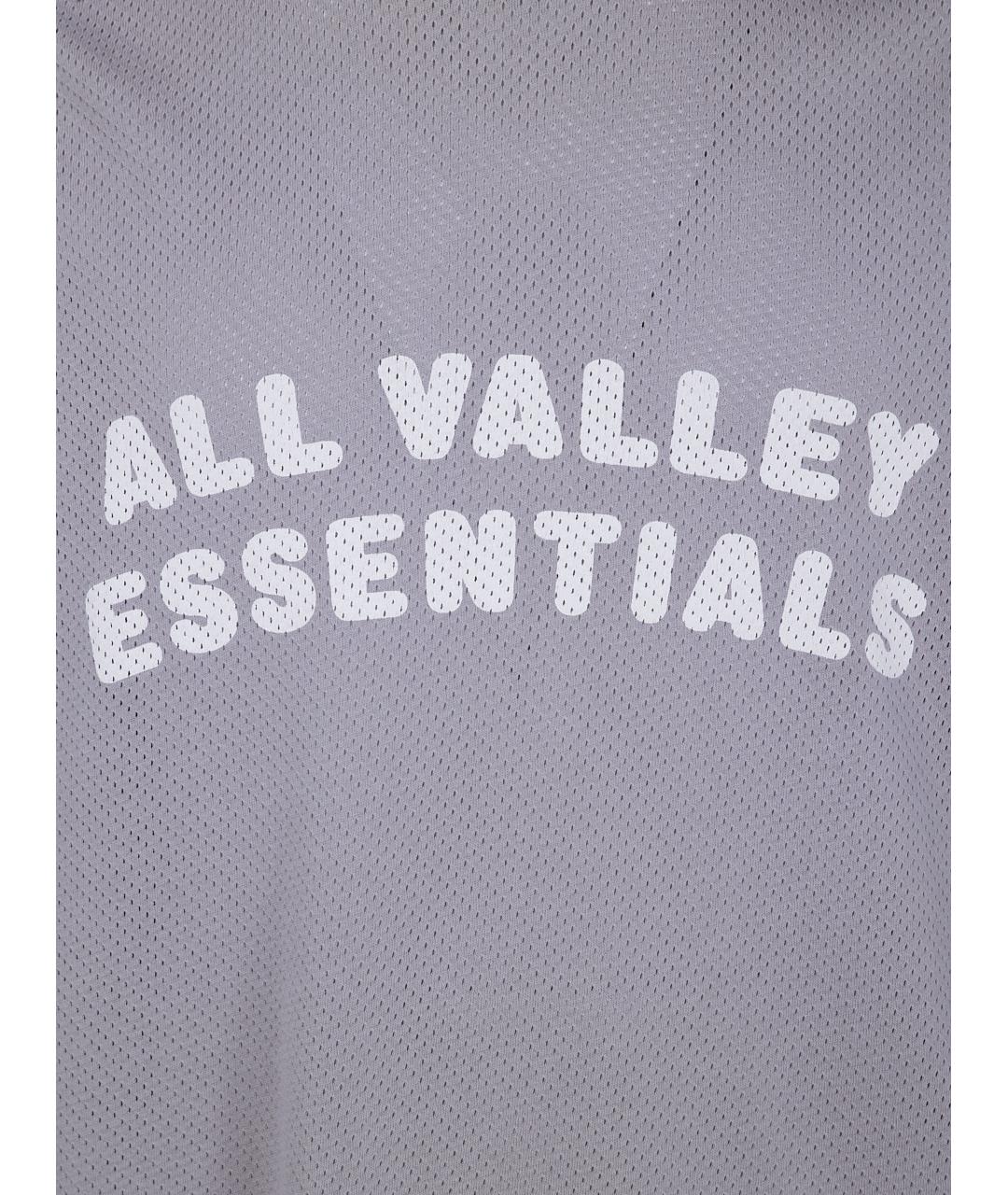 FEAR OF GOD ESSENTIALS Серая хлопковая футболка, фото 3
