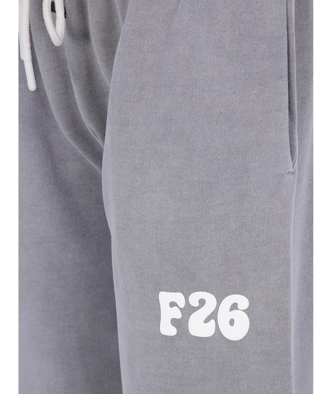 FEAR OF GOD ESSENTIALS Серые хлопковые прямые брюки, фото 3