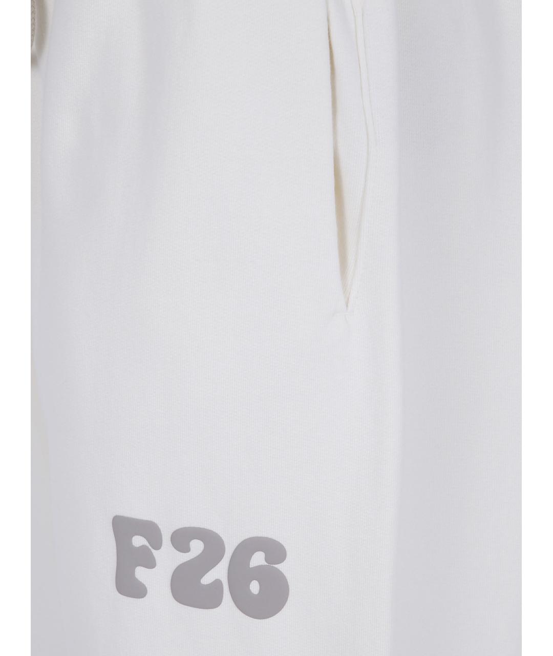 FEAR OF GOD ESSENTIALS Белые хлопковые прямые брюки, фото 3
