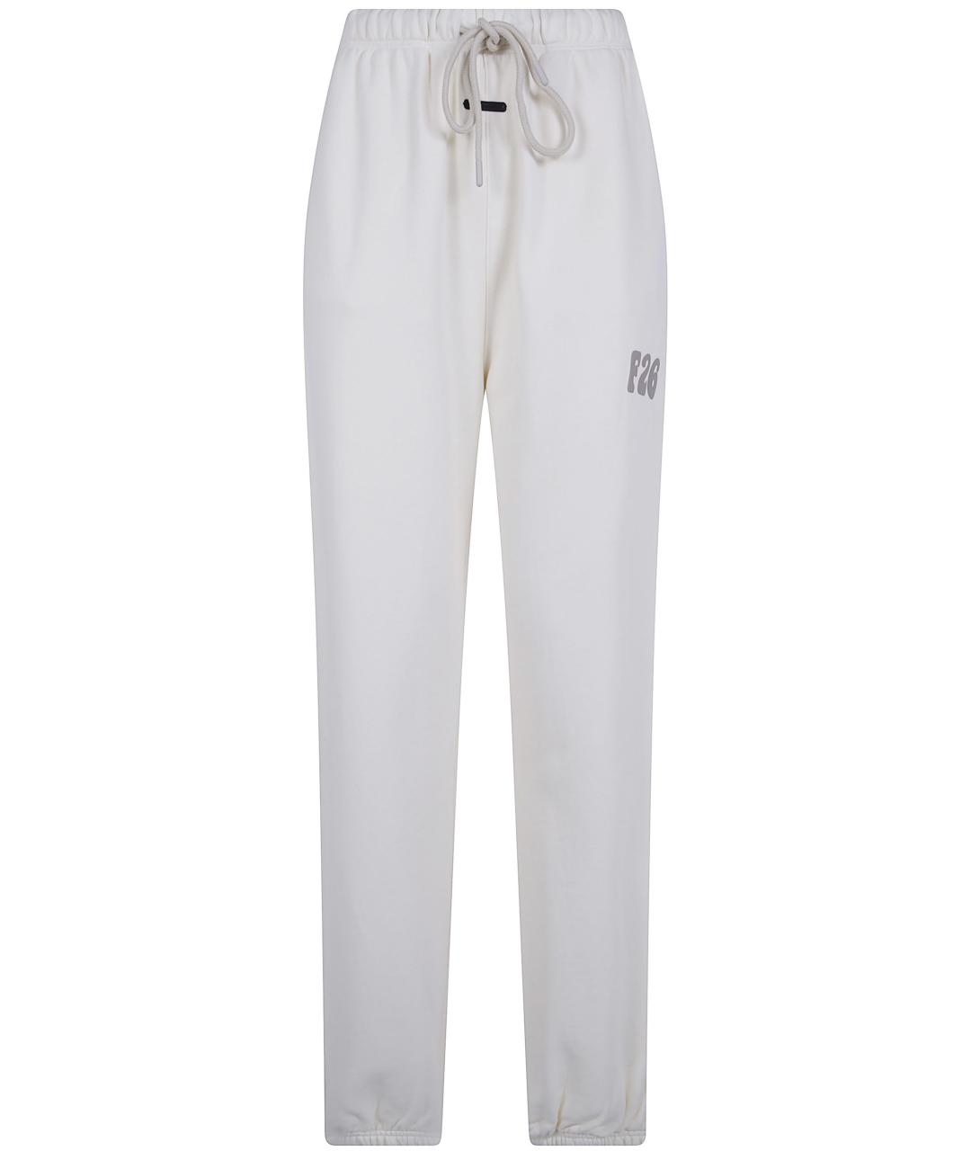 FEAR OF GOD ESSENTIALS Белые хлопковые прямые брюки, фото 1