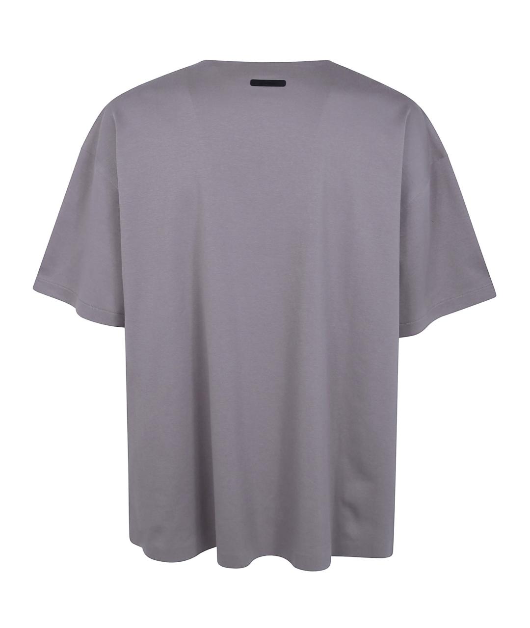 FEAR OF GOD ESSENTIALS Серая хлопковая футболка, фото 2