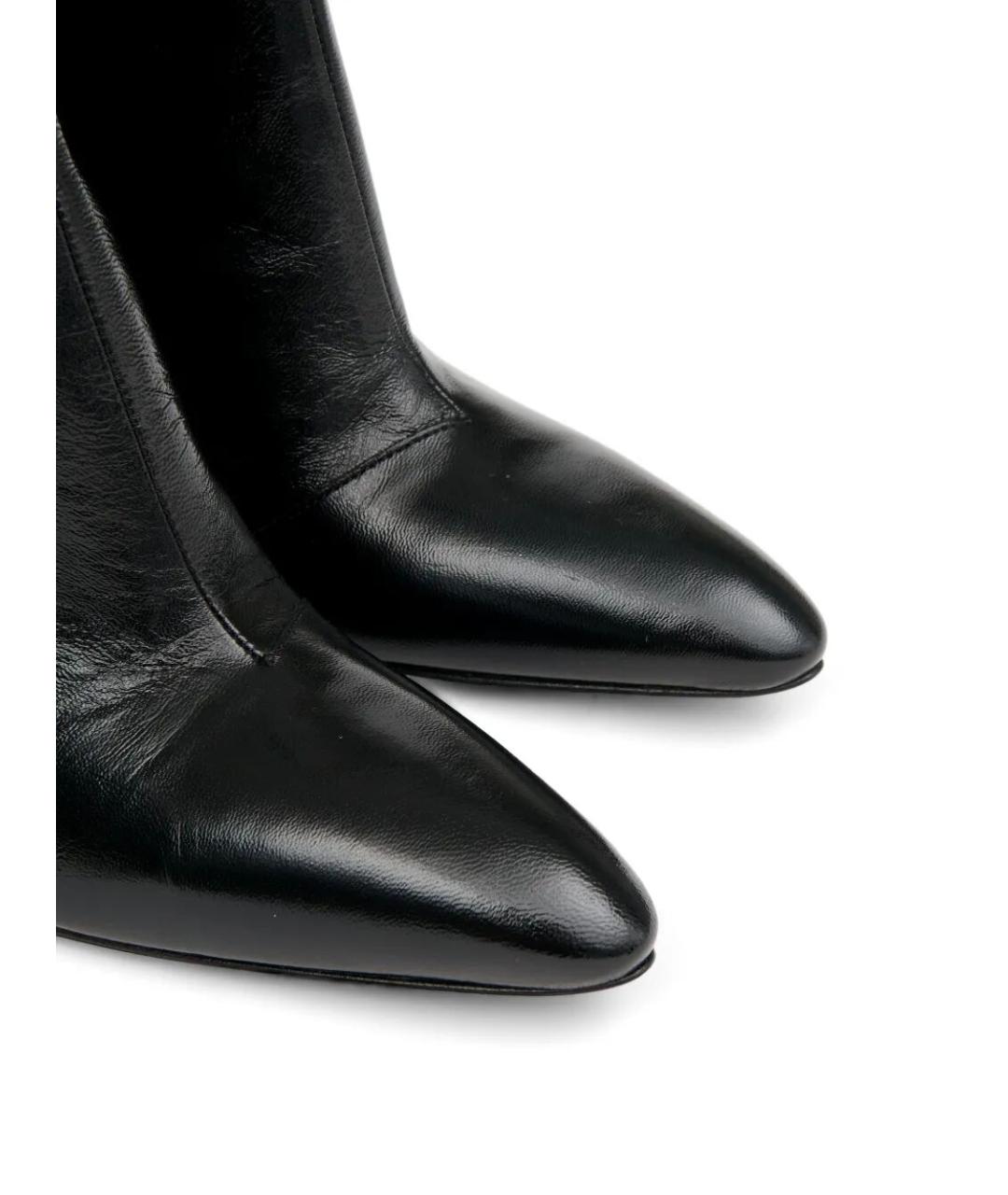 MAISON MARGIELA Черные кожаные ботильоны, фото 5