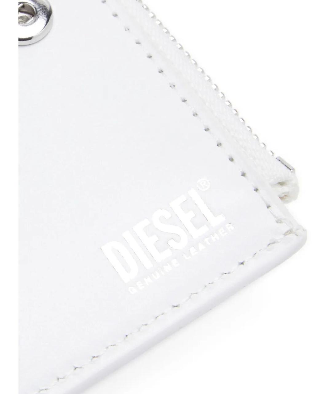 DIESEL Белый кожаный кошелек, фото 3