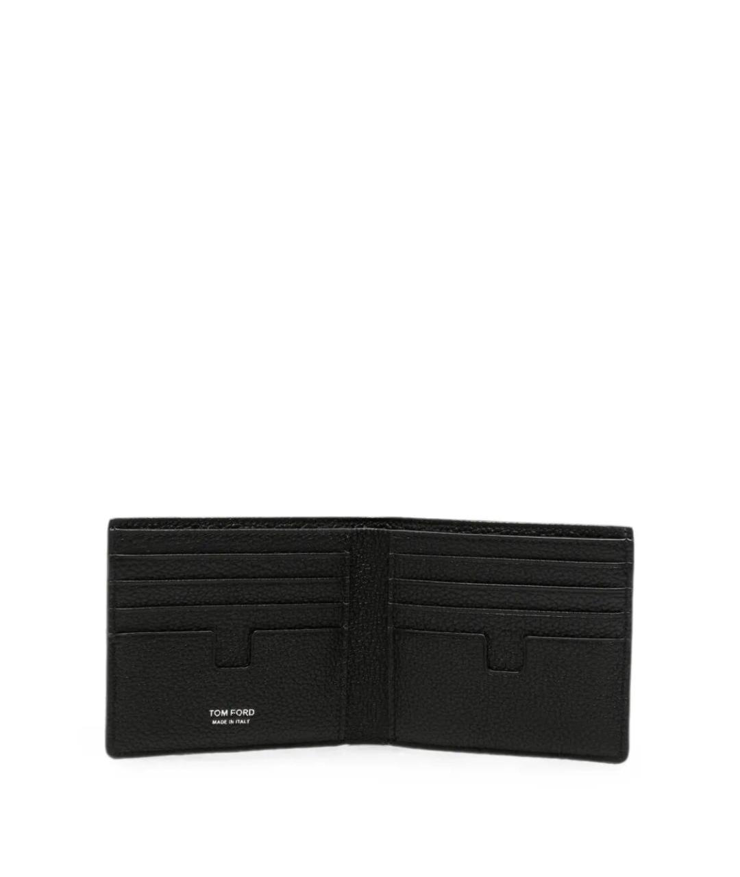 TOM FORD Черный кожаный кошелек, фото 3