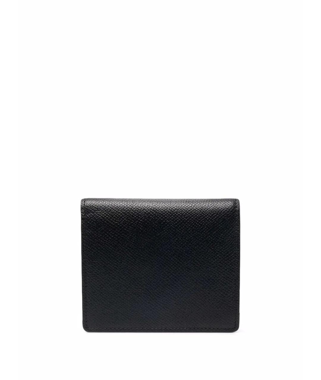 MAISON MARGIELA Черный кожаный кошелек, фото 2