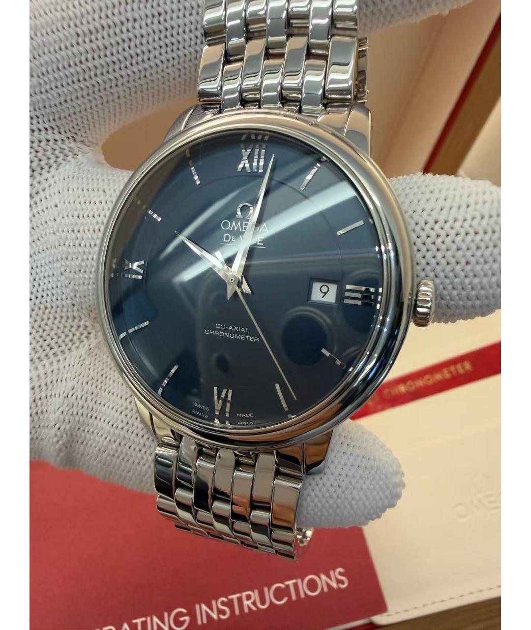 OMEGA Серебряные часы, фото 4