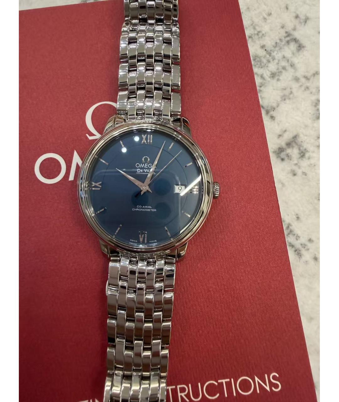 OMEGA Серебряные часы, фото 5