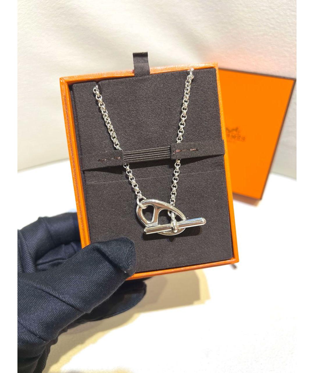 HERMES Серебряная подвеска, фото 2