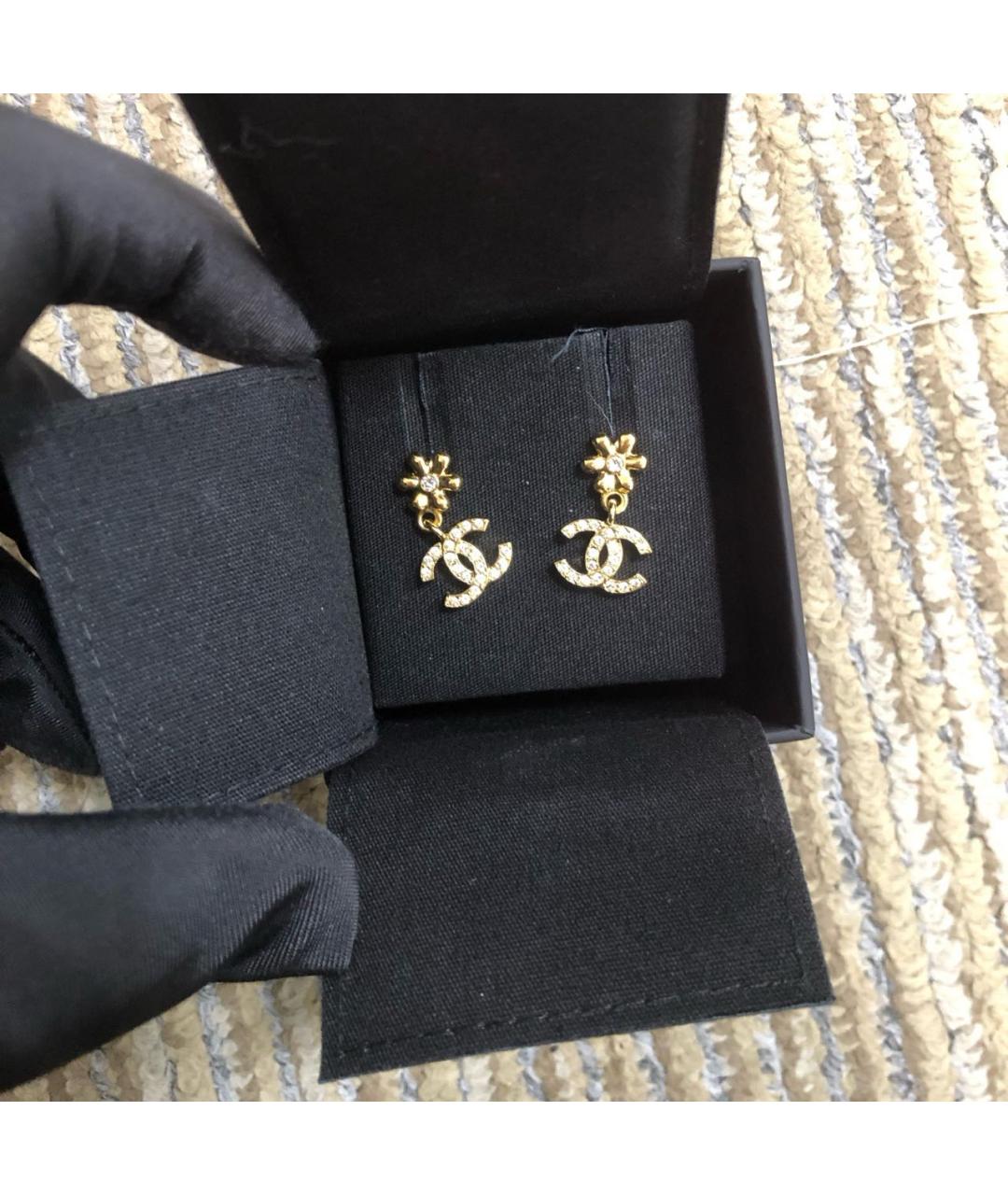 CHANEL Золотые серьги, фото 2