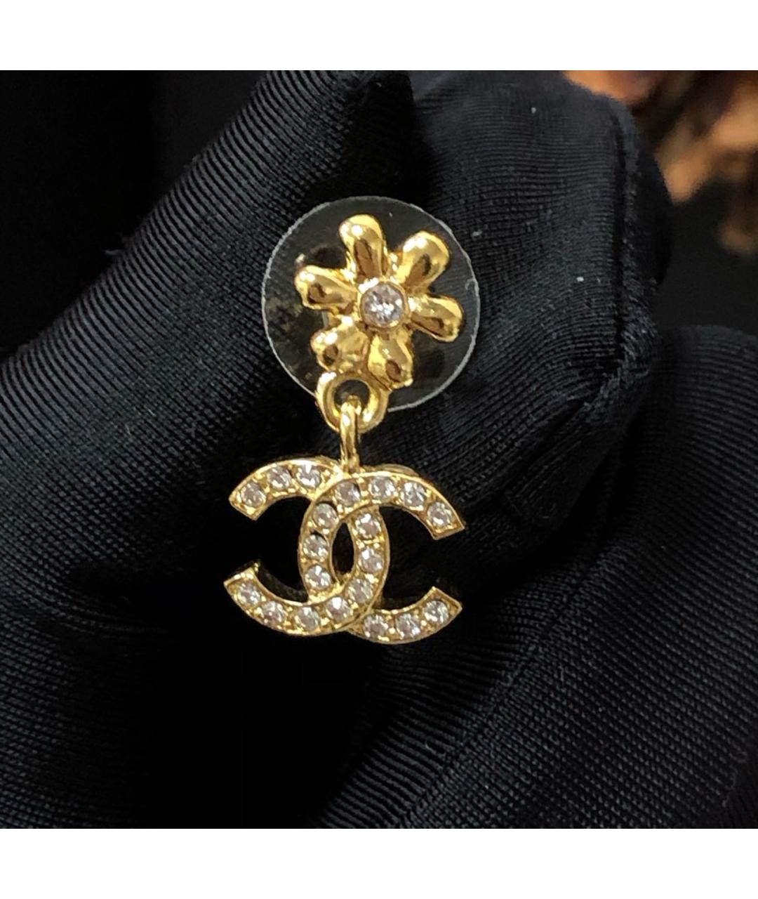 CHANEL Золотые серьги, фото 5