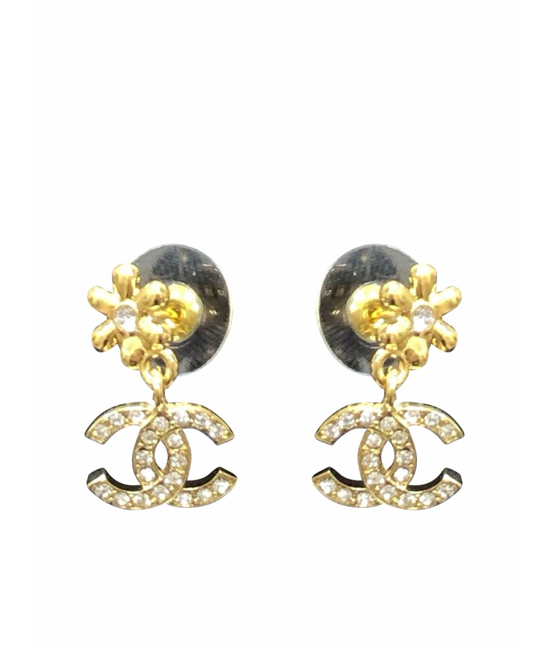 CHANEL Золотые серьги, фото 1