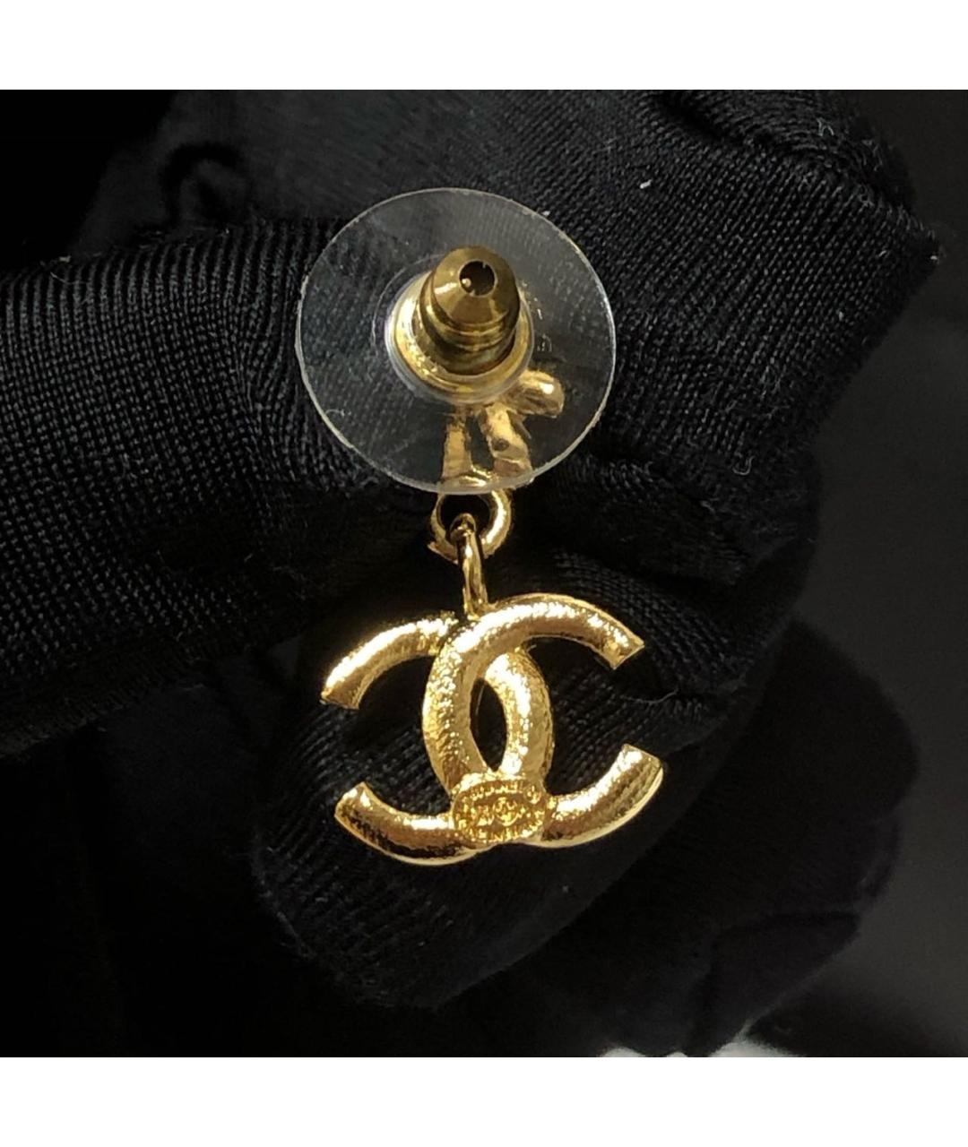 CHANEL Золотые серьги, фото 6