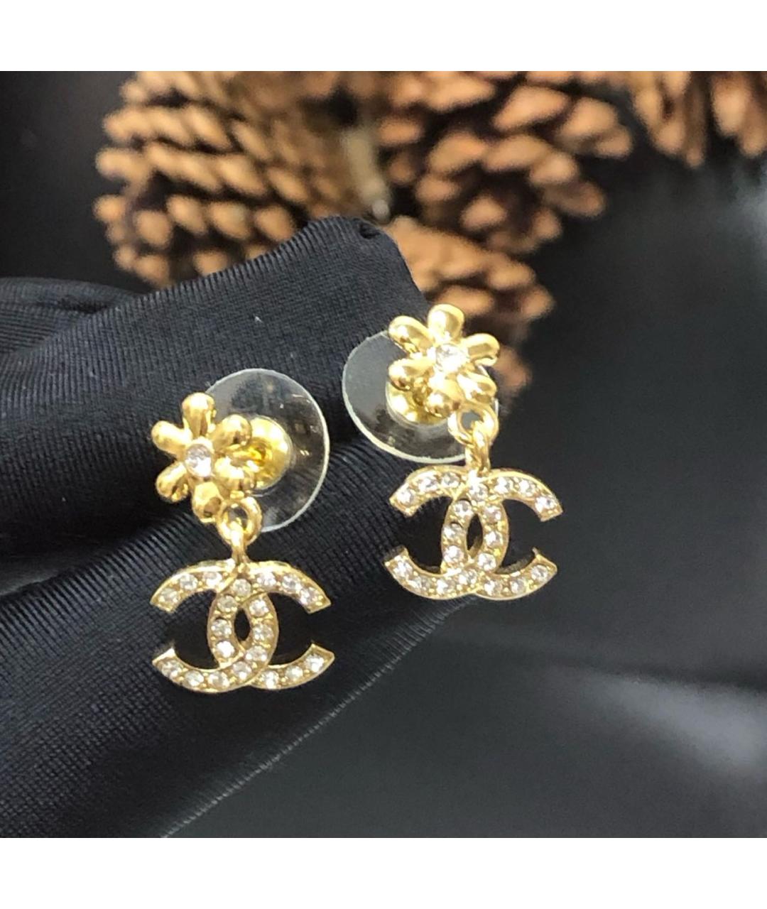 CHANEL Золотые серьги, фото 7