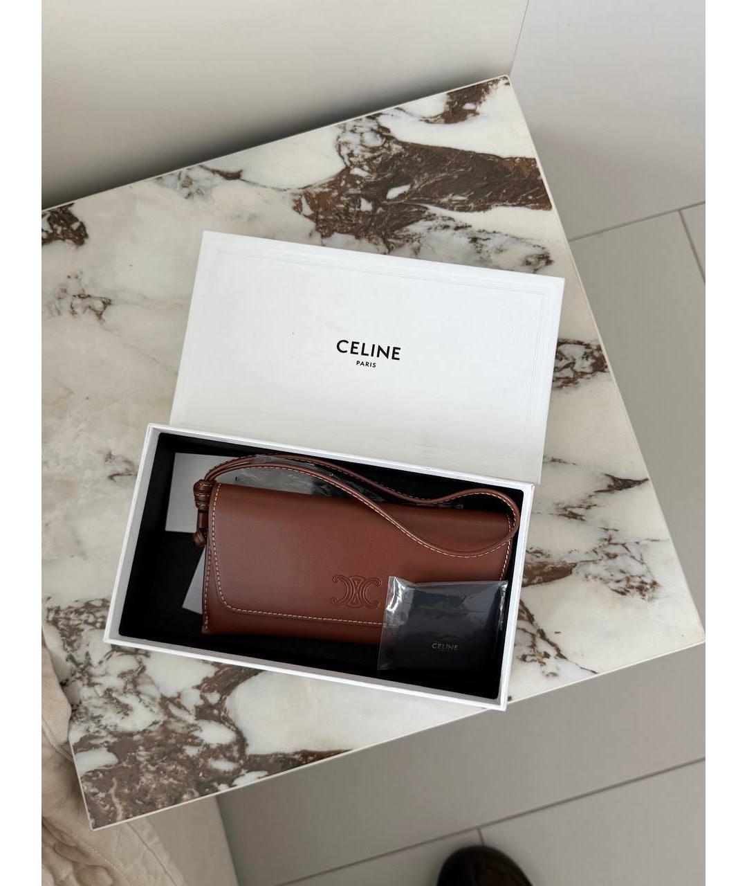 CELINE Коричневые солнцезащитные очки, фото 6